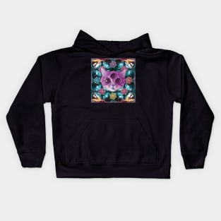 Psychic Cat sees into the dream land Kids Hoodie